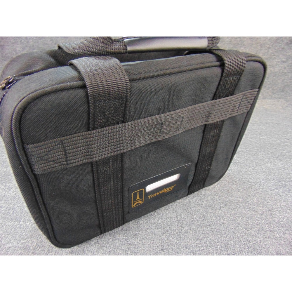 Travelpro Computer Office Bag Mens Black Solid Laptop Case Business Travel Tech